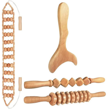 Natural Wooden Massagers for Geisha