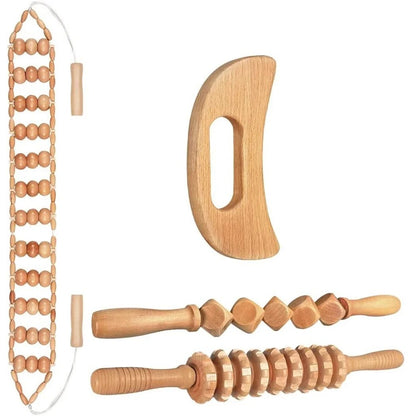 Natural Wooden Massagers for Geisha