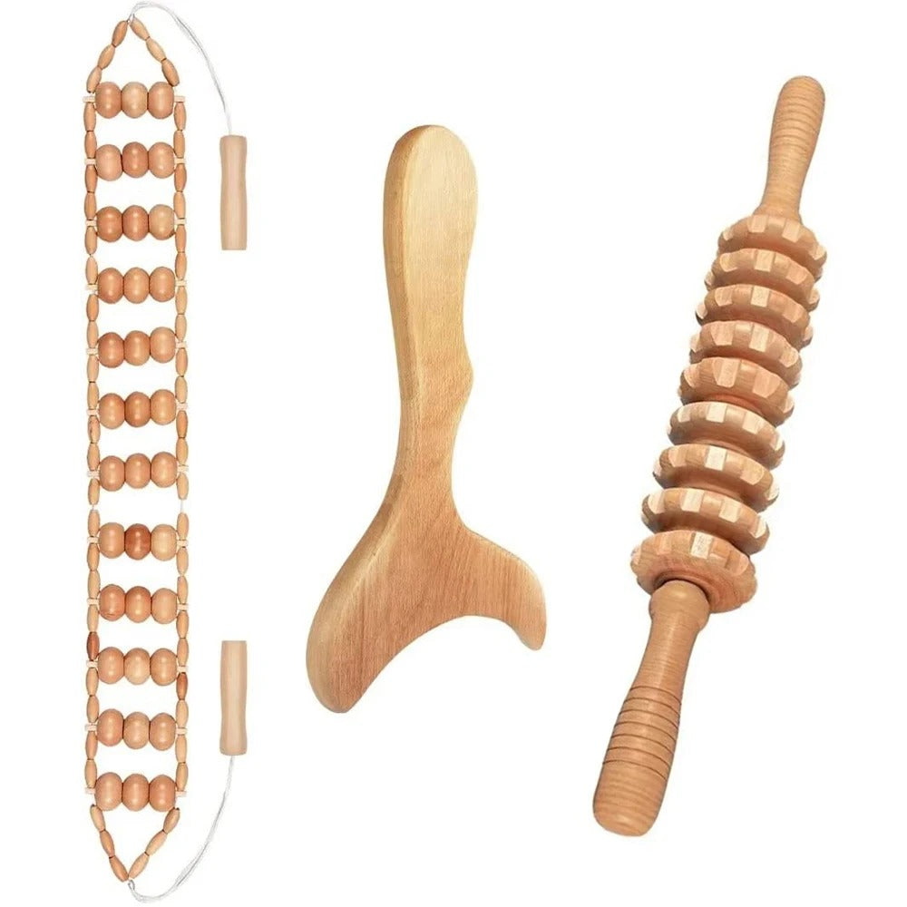 Natural Wooden Massagers for Geisha