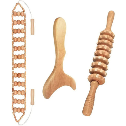 Natural Wooden Massagers for Geisha