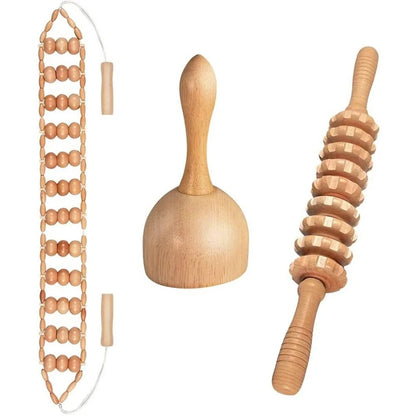 Natural Wooden Massagers for Geisha