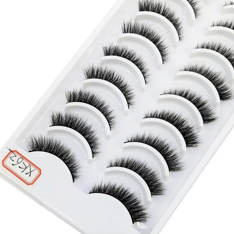 Jem Wellness Collection Voluminous 3D Mink Eyelashes for a Bold, Dramatic Look Picture of 10 pairs eyelash
