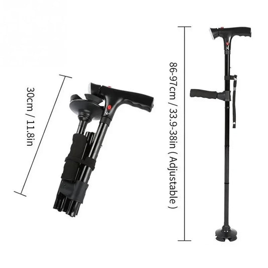 Health care products Strong Telescopic Folding Elder Cane