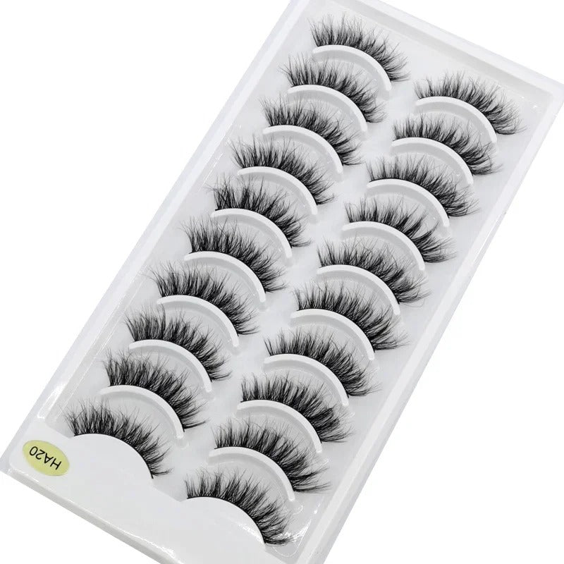Jem Wellness Collection Voluminous 3D Mink Eyelashes for a Bold, Dramatic Look Picture of 10 pairs eyelash