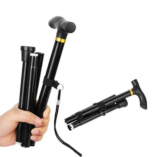 Health care products Collapsible Telescopic Folding Crutch Disable Leg