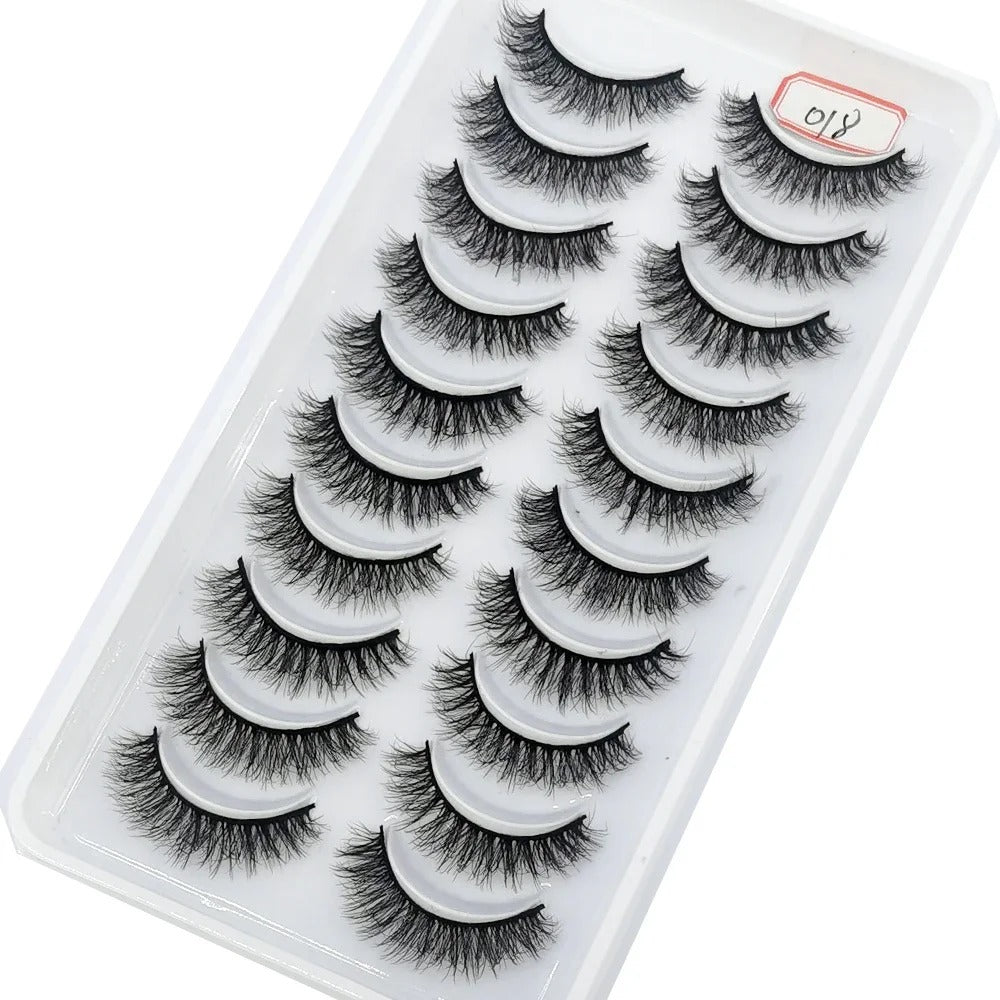 Jem Wellness Collection Voluminous 3D Mink Eyelashes for a Bold, Dramatic Look Picture of 10 pairs eyelash