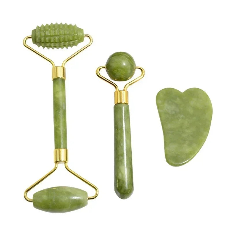 Natural Jade Stone Face Massager for Geisha