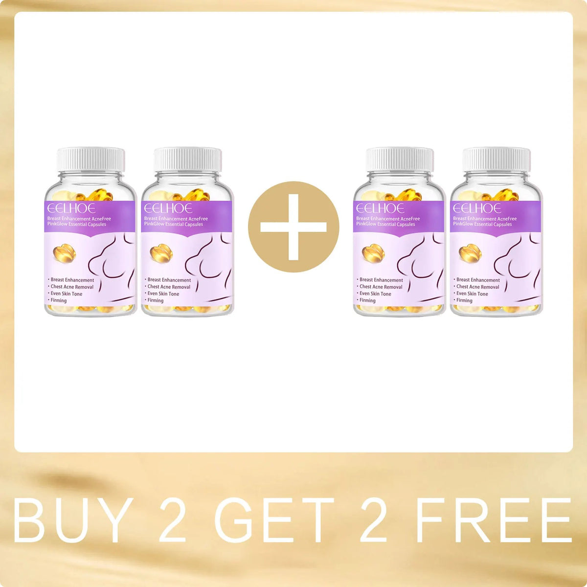 Personal Health Care Breast Enhancement Serum oil (30 Capsules/ Bottle) Buy 2 Get 2 Free