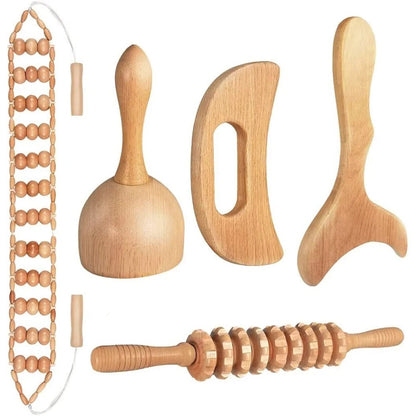 Natural Wooden Massagers for Geisha