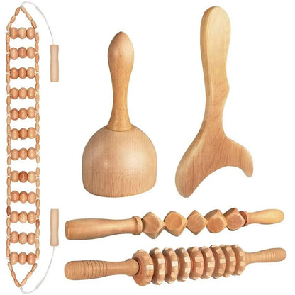 Natural Wooden Massagers for Geisha