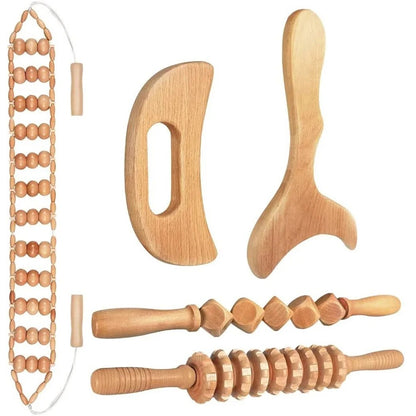 Natural Wooden Massagers for Geisha