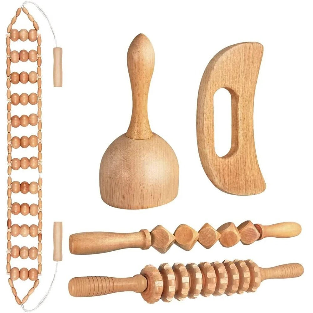 Natural Wooden Massagers for Geisha