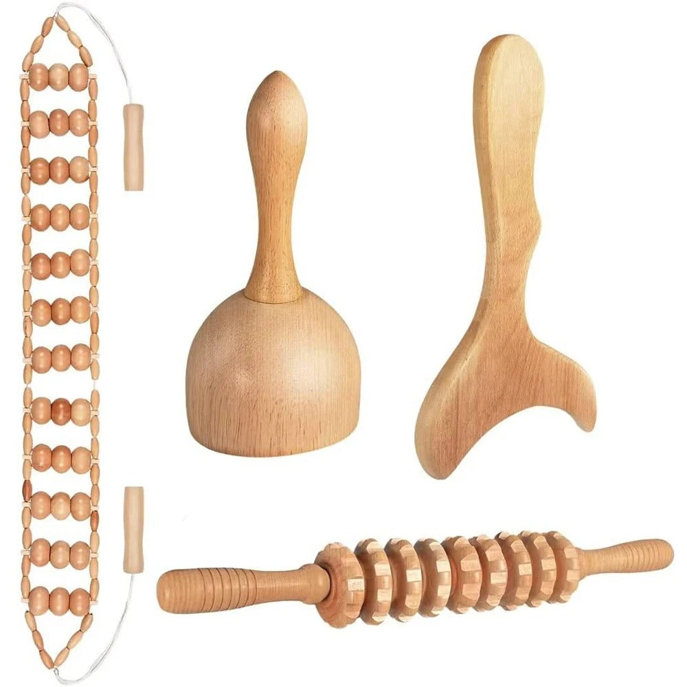 Natural Wooden Massagers for Geisha