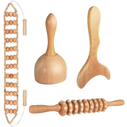 Natural Wooden Massagers for Geisha