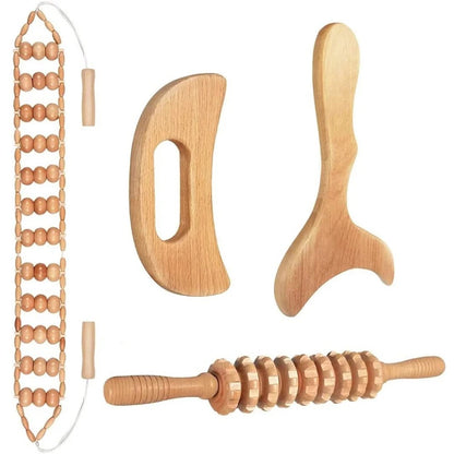 Natural Wooden Massagers for Geisha
