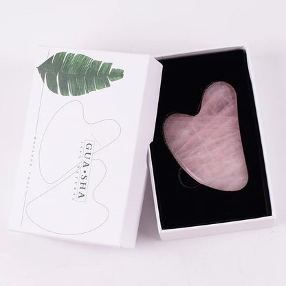 Natural Rose Quartz Jade Geisha Roller Set