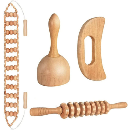 Natural Wooden Massagers for Geisha