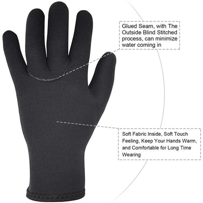 Water Sports Gear Equipment, Neoprene Scuba Diving Gloves (3 or 5 mm)