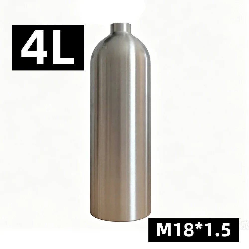 Water Sports Gear & Equipment Scuba Diving Cylinder Oxygen Tank  (4 Liters) Silver Colour