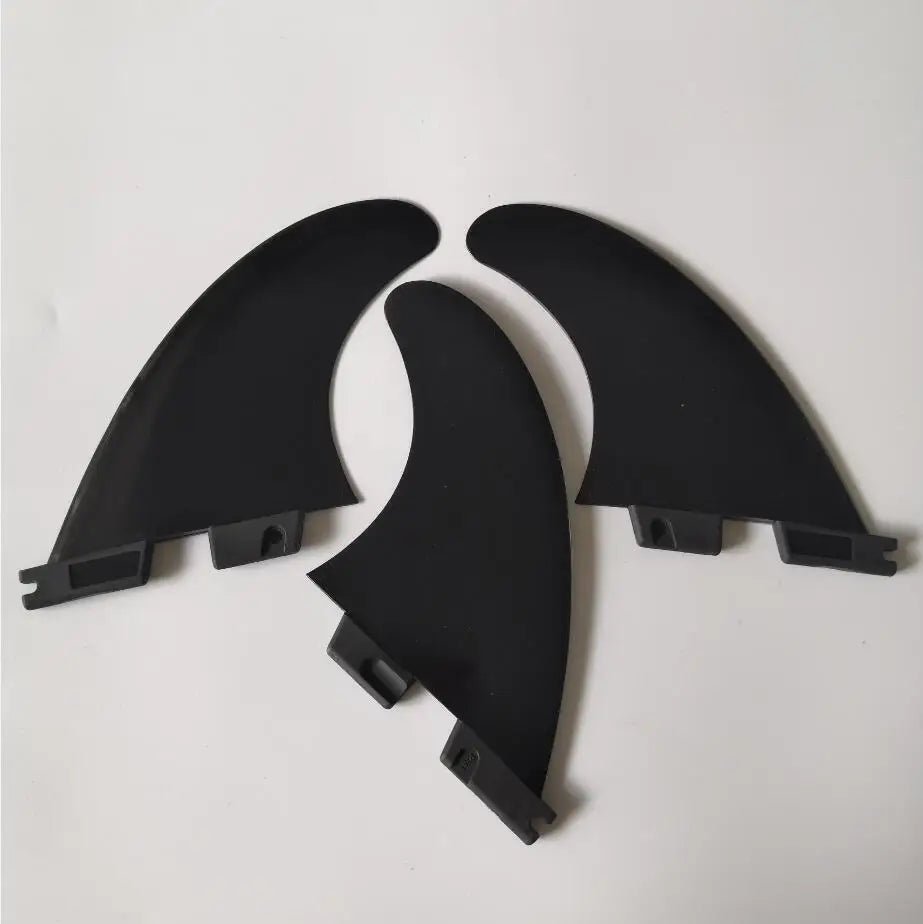 Water Sports Gear & Equipment Black/White High Quality Fibreglass Surfboard trio Fins
