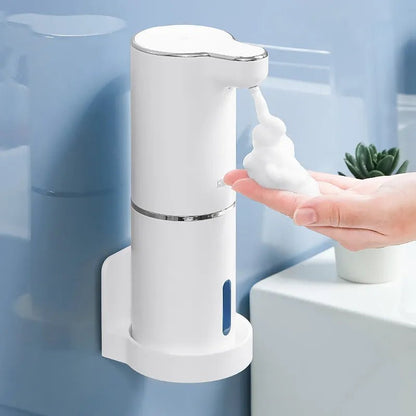 Wellness Automatic Foam Soap Dispensers White Colour offers Details Wall Installation in use