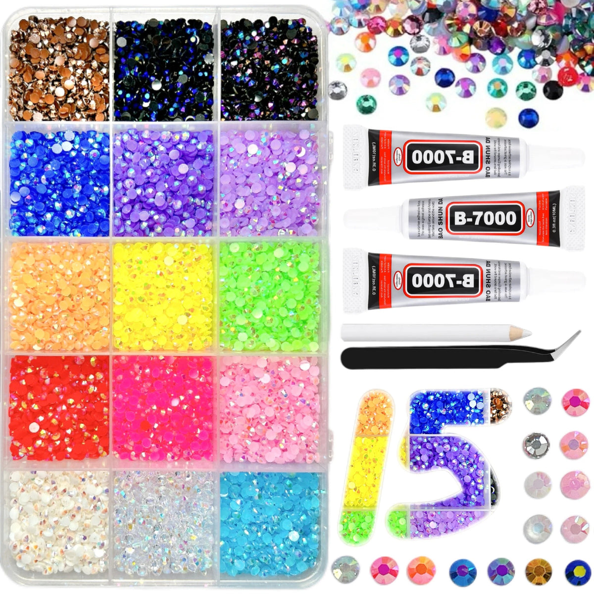 Wellness Chunky Glitter Eyeshadow Palette 15 colour offers