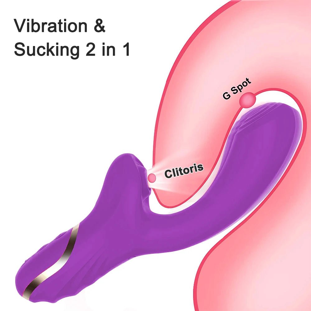 Wellness Clitoral Vibrator picture show Vibration & Sucking 2 in 1 to excited G spot