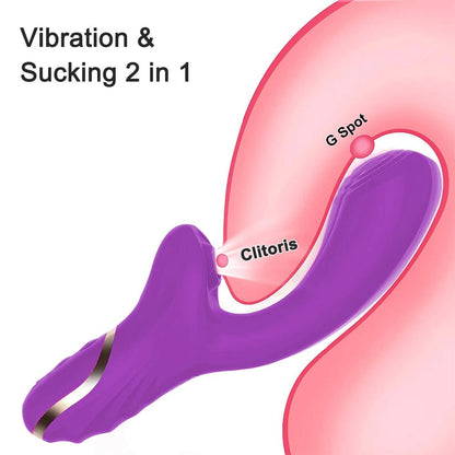 Wellness Clitoral Vibrator picture show Vibration & Sucking 2 in 1 to excited G spot