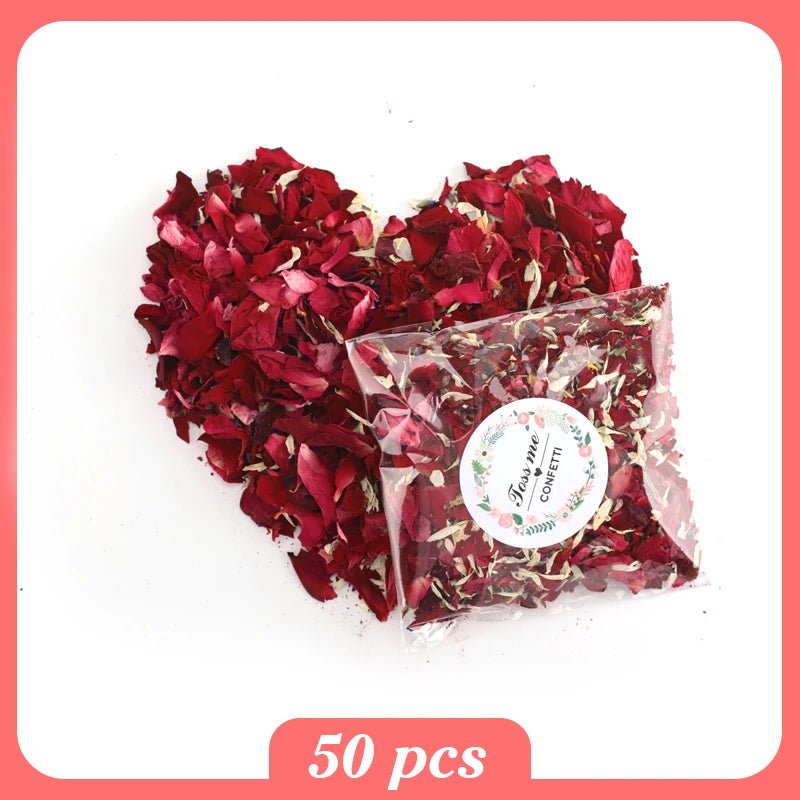 Wellness Dried Flower 100% Natural Petal Biodegradable Rose 100/200 g offers. Picture of a 10 grams bag flower petals, about 50 petals