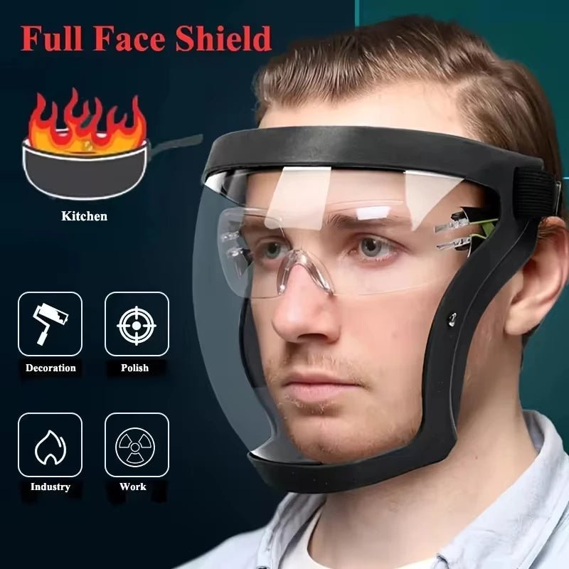 Wellness Full-Face Transparent Protection Mask,  Heat-Resistant for Safety at Work