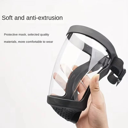 Wellness Full-Face Transparent Protection Mask,  Heat-Resistant for Safety at Work