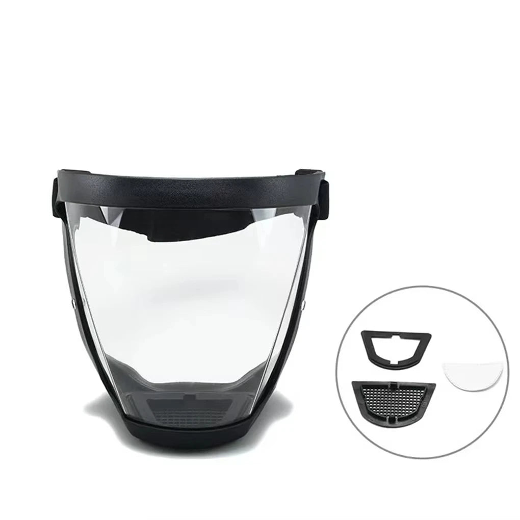Wellness Full-Face Transparent Protection Mask,  Heat-Resistant for Safety at Work