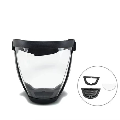 Wellness Full-Face Transparent Protection Mask,  Heat-Resistant for Safety at Work