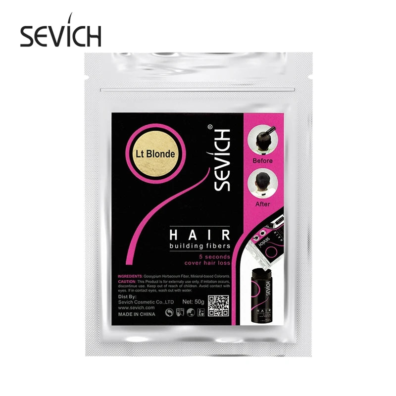 Wellness Hair Fibres Colours Keratin Hair Building Powder Light Blonde Colour Sachet