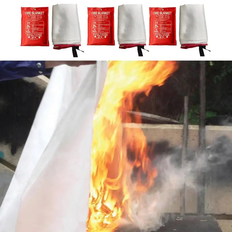 Wellness Interior Fibreglass Fireproof Fire Retardant Blanket For Home and Car Picture of the blanket resit fire