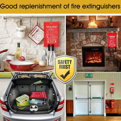 Wellness Interior Fibreglass Fireproof Fire Retardant Blanket For Home and Car Picture of Good Replenishment of fire extinguishers