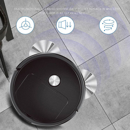 Wellness interior Mini Smart Sweeping Robot – Automatic Floor Cleaner - Black Colour Offers 