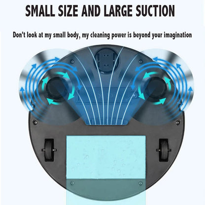 Wellness interior Mini Smart Sweeping Robot – Automatic Floor Cleaner - Black Colour Offers 
