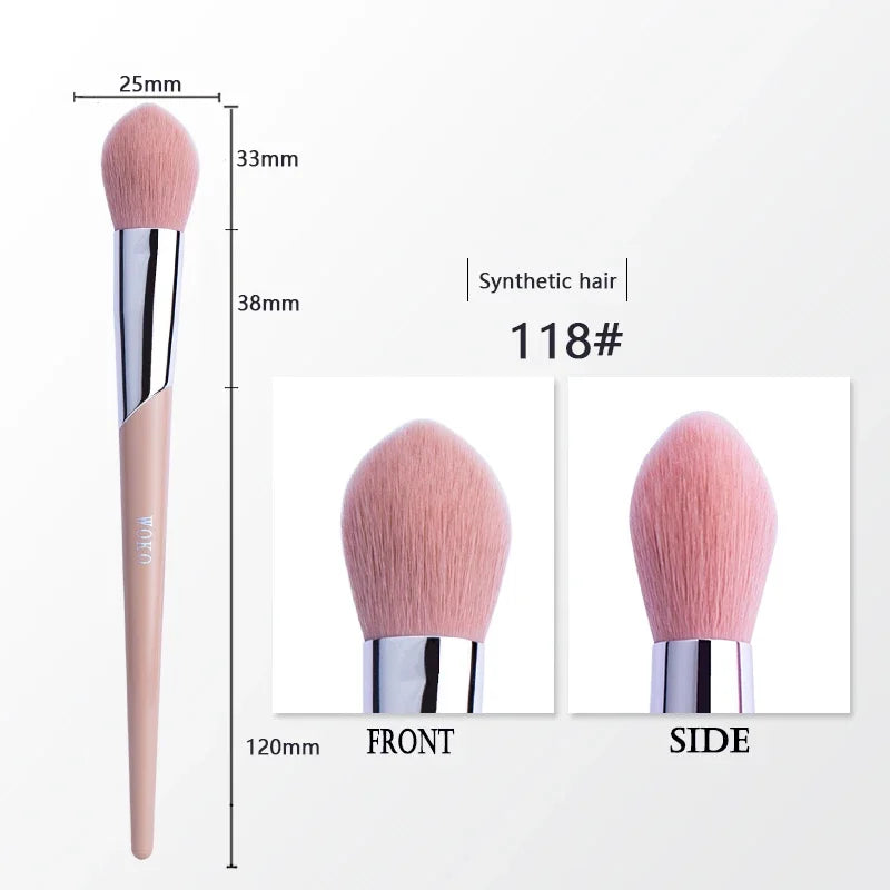 Wellness Makeup Brush Face Contour Blush Eyeshadow. Brush Number 118 offers look and sizes