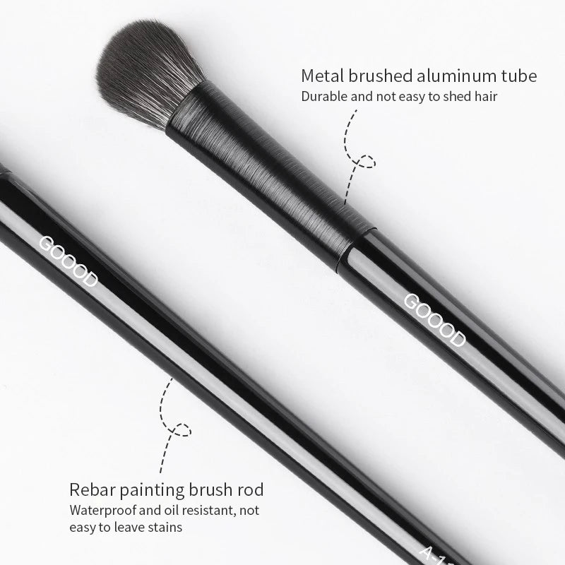Wellness Natural Eye Makeup Set (6 Pieces) Details Metal brushed aluminium tube waterproof and oil resistant