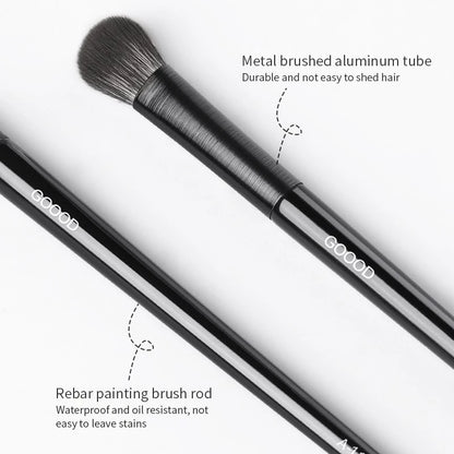Wellness Natural Eye Makeup Set (6 Pieces) Details Metal brushed aluminium tube waterproof and oil resistant