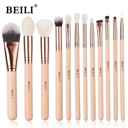 Wellness Pink Makeup Brushes 12 Brush offers Picture show all brushes in line third set