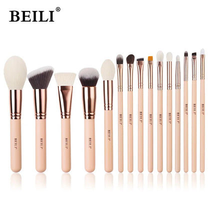 Wellness Pink Makeup Brushes 15 Brush offers Picture show all brushes in line NF-15 set offers