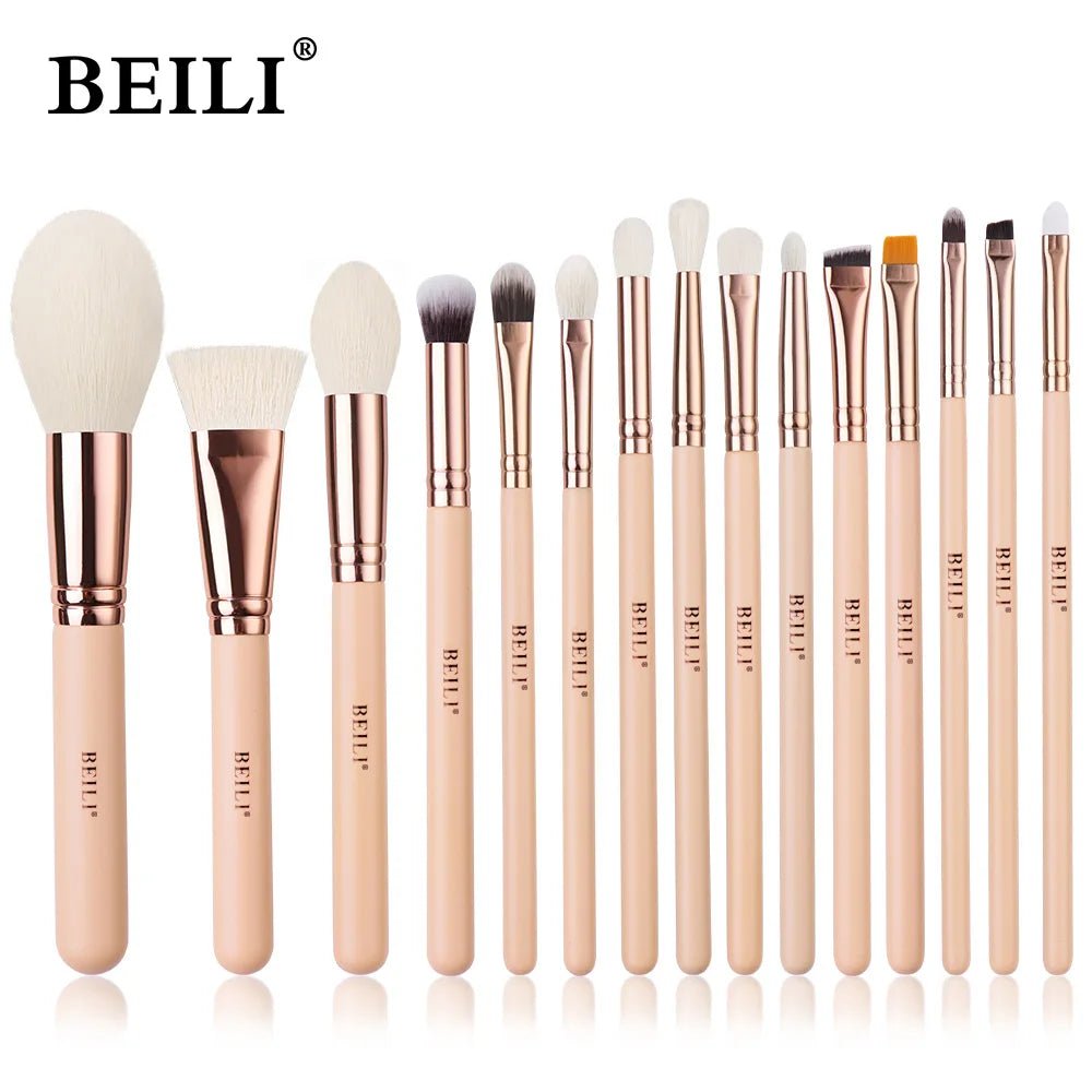 Wellness Pink Makeup Brushes 15 Brush offers Picture show all brushes in line second set offers