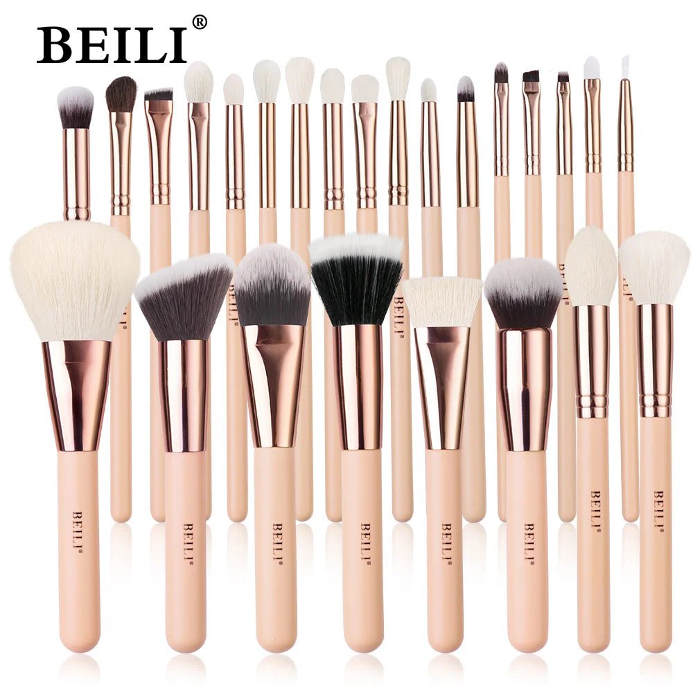 Wellness Pink Makeup Brushes 28 Brush offers Picture show all brushes in line first set offers