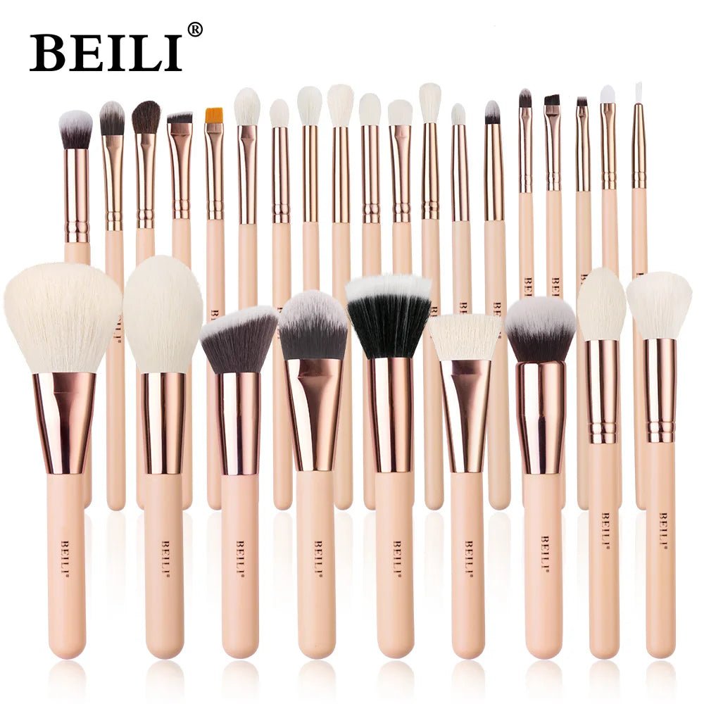 Wellness Pink Makeup Brushes 28 Pieces offers Shown