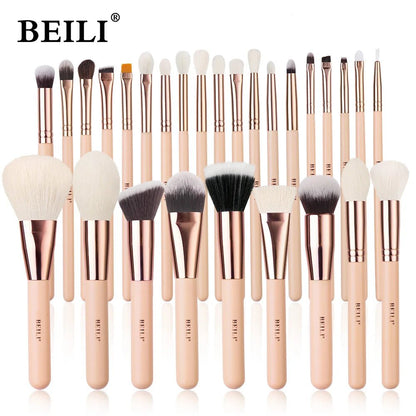 Wellness Pink Makeup Brushes 28 Pieces offers Shown
