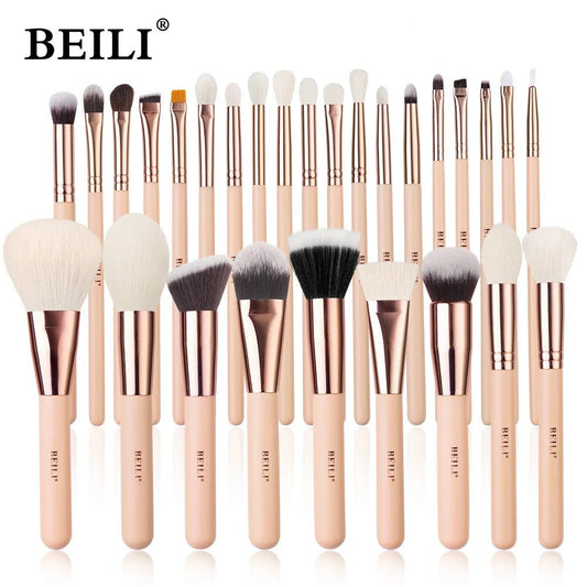 Wellness Pink Makeup Brushes 28 Pieces offers Shown