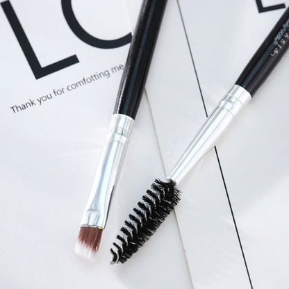 Wellness Professional Double-Ended Eyebrow Brush shown. Picture show 2 Eyebrow Brush End 