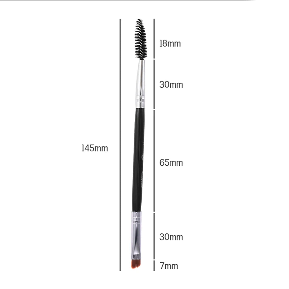 Wellness Professional Double-Ended Eyebrow Brush Sizes shown